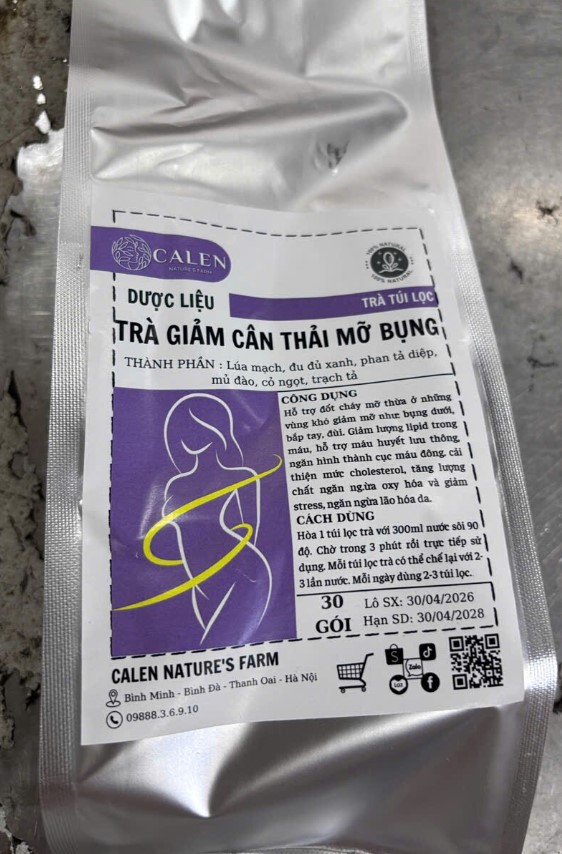 Trà giảm cân thải mỡ Calen 200g
